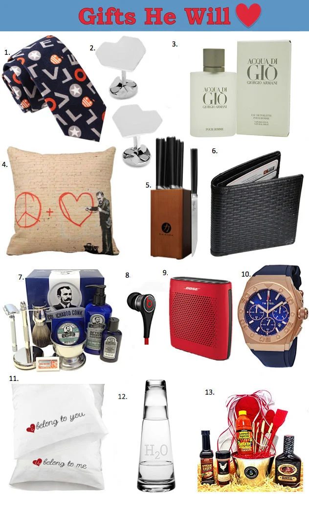Valentine Gifts for Him... the guy who has everything or just buys whatever he wants! These creative options are sure to be winners