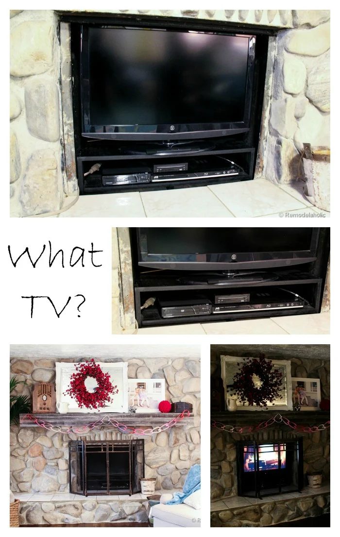 Hide your TV in your unused fireplace Bekob