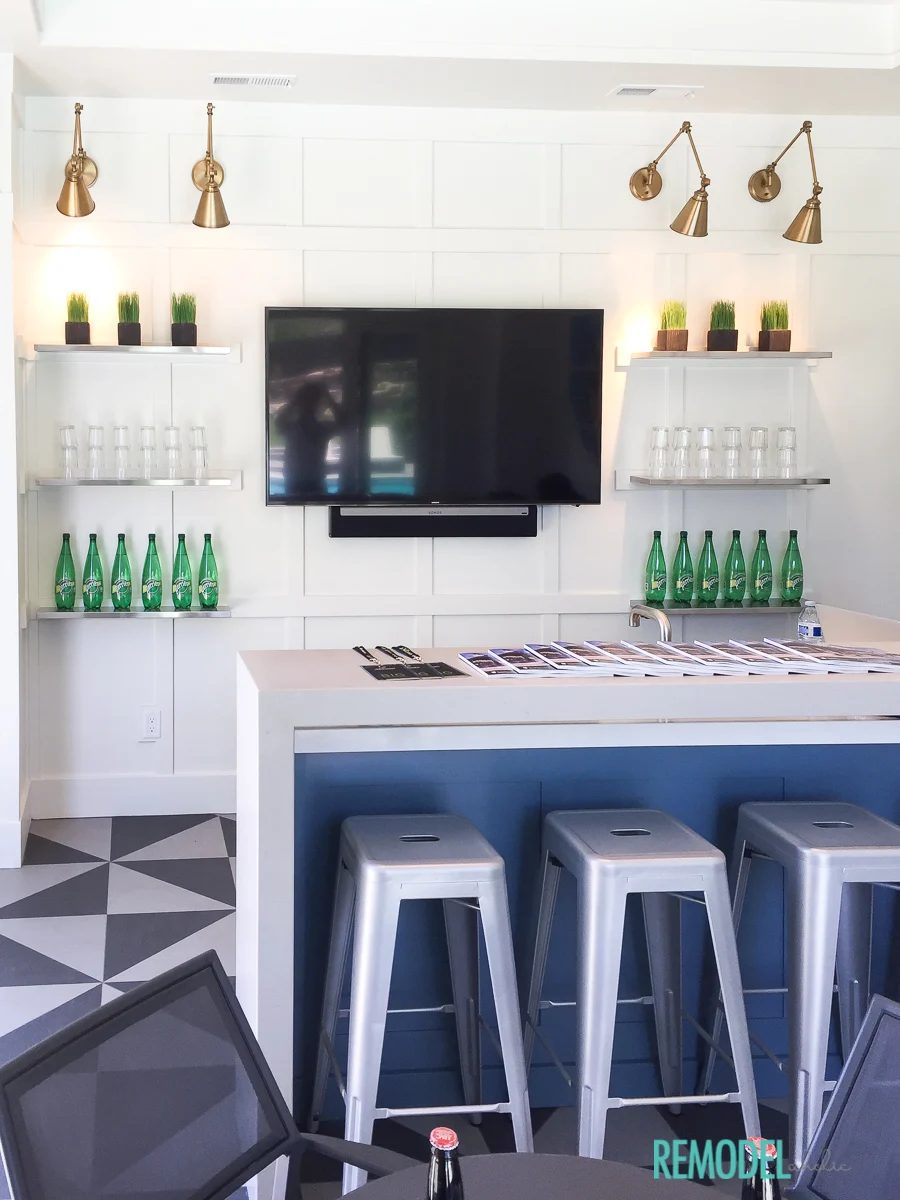 Get This Look: Coastal Inspired Basement Kitchenette