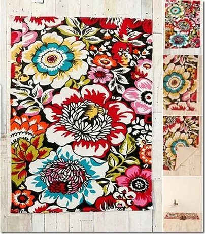 big garden printed rug