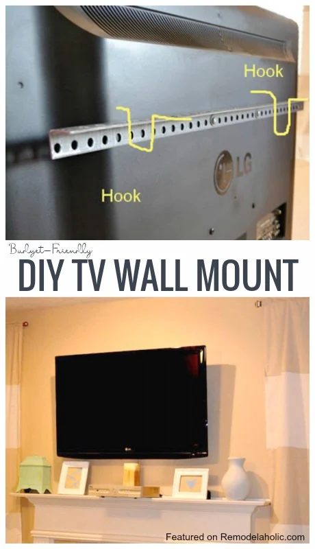 Handmade TV Wall Mount For Under $15 Imperfectly Polished On Bekob