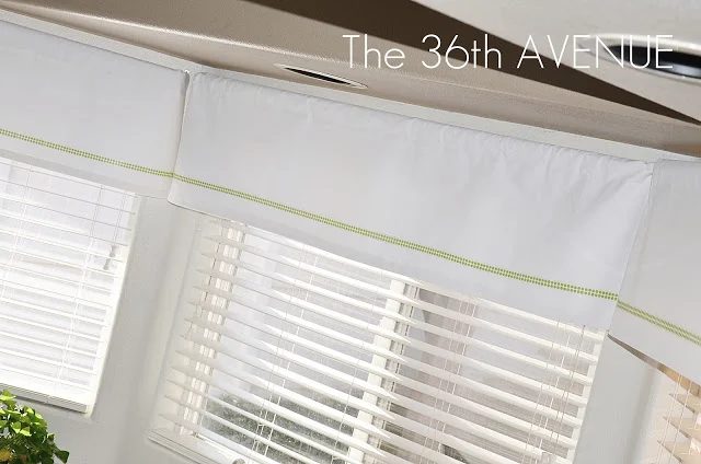 washi tape home decor - accent on curtains, 36th Avenue