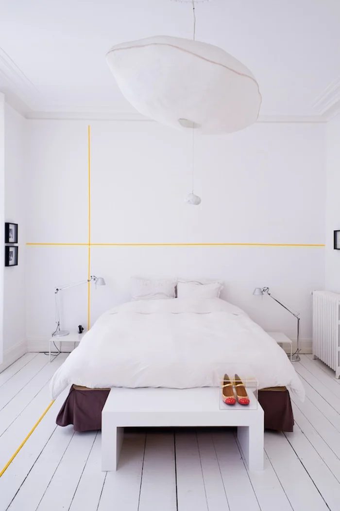 washi tape home decor - accent wall graphics, Remodelista