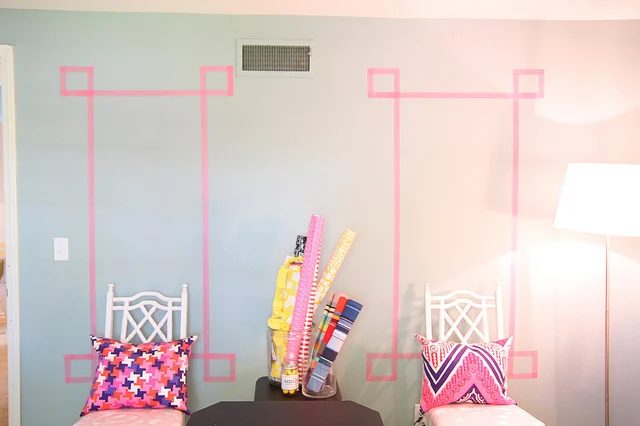 washi tape home decor - decorative wall art frame, Pencil Shavings Studio