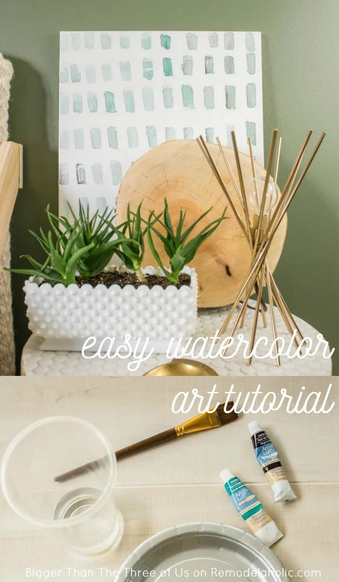 clearly straightforward Watercolor Art walkthrough -- 15 minutes and just a couple bucks for personalized art!