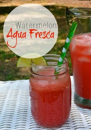 Watermelon Agua Fresca | FOODIEaholic.com #recipe #cooking #beverage #watermelon
