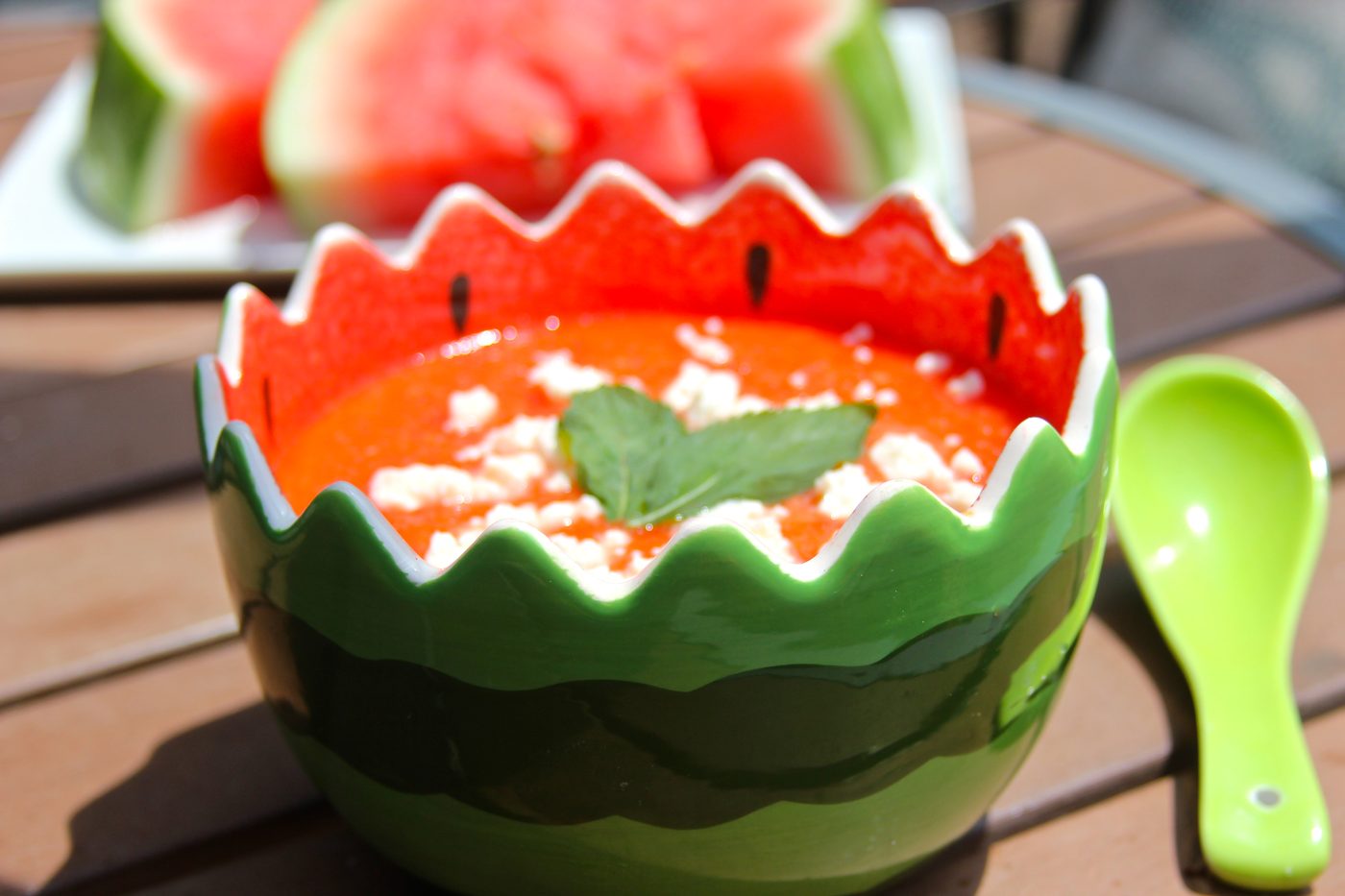 Watermelon Gazpacho | FOODIEaholic.com #summer #soup #chilled #watermelon