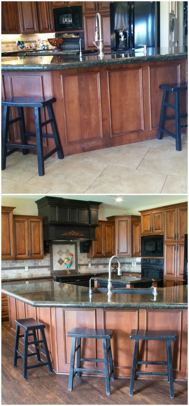 Kitchen Bar Before And After