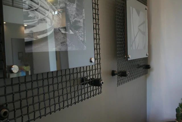 acrylic and metal grid industrial photo frame (My Design Dump)