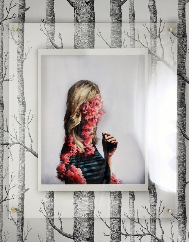 handmade floating acrylic photo frame for art prints (The Hunted Interior)