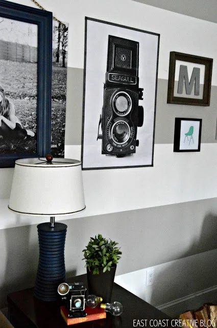 handmade photo print framed with washi tape (East Coast Creative)