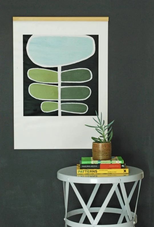 magnetic handmade wood frame for hanging art prints or posters or photos (Apartment Therapy)