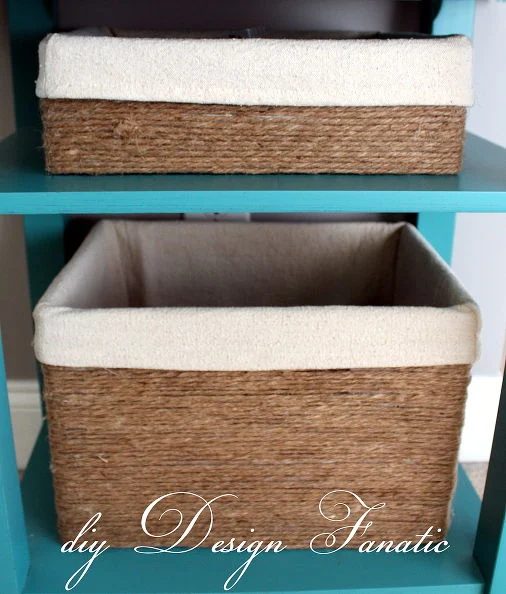 cardboard twine and dropcloth storage boxes