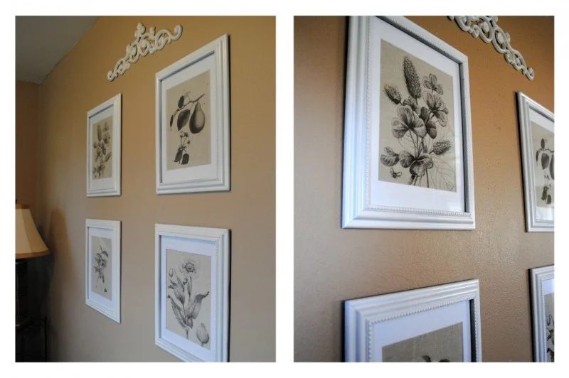 botanical prints using dropcloth