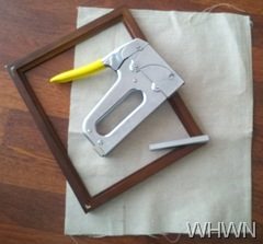 stretched art canvas made from a dropcloth