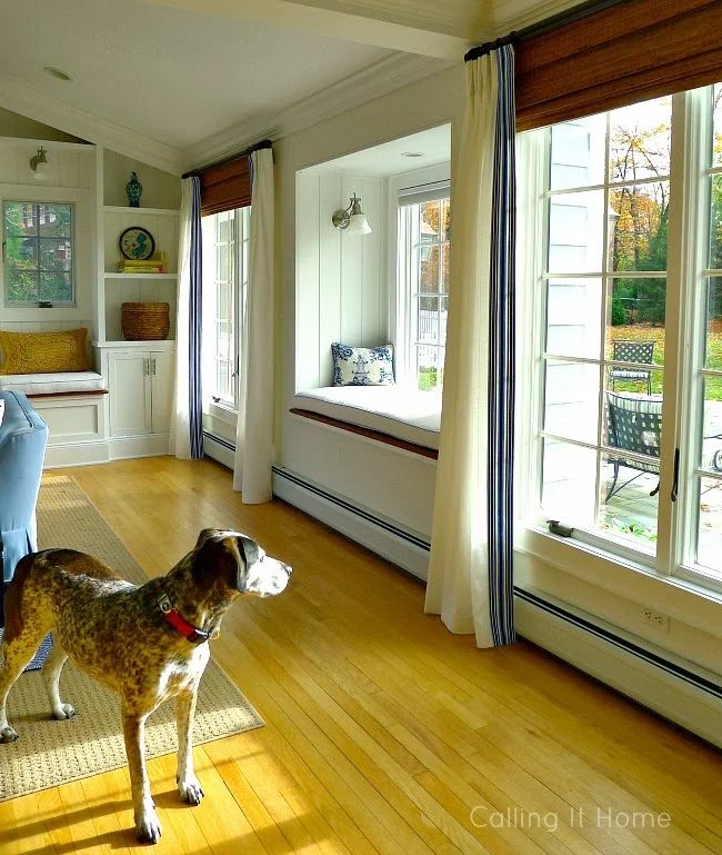 add pinch pleat white curtains trim