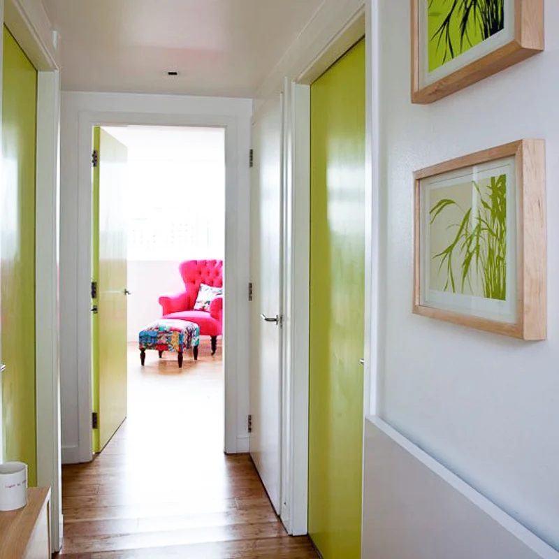 Decorate A Hallway Paint The Doors Via House To Home