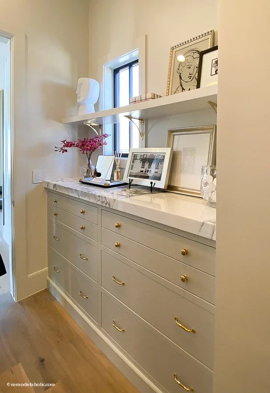 How to Decorate a Hallway and Add Storage Dresser