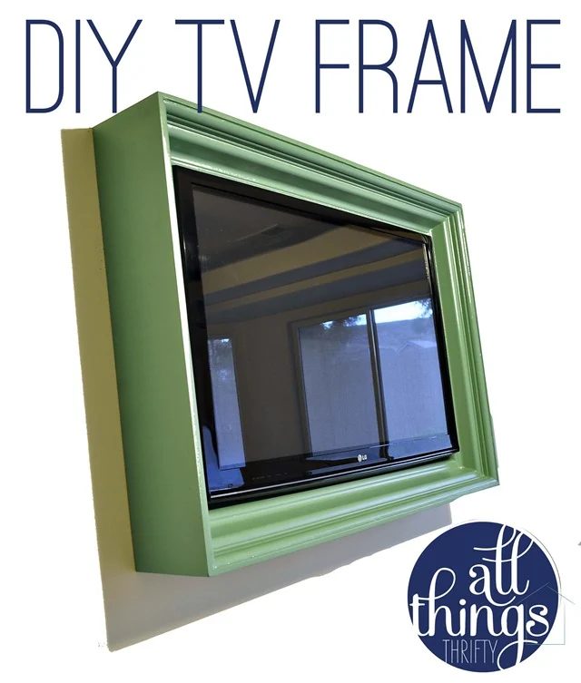 build a TV frame (All Things Thrifty)