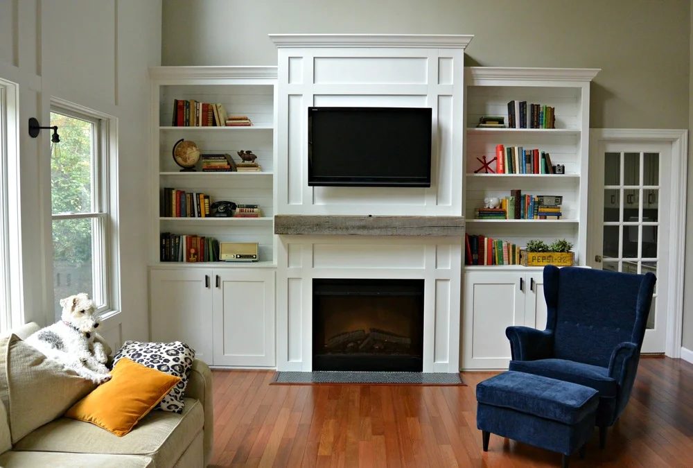 hide your electronics and TV cords with a smart remote (Decor and the Dog)