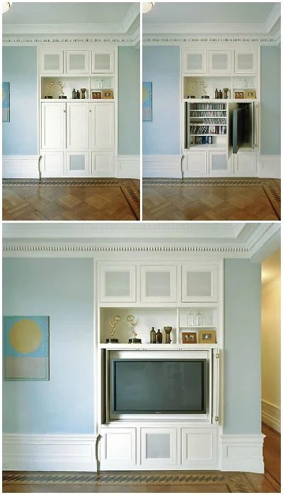 swivel hidden tv (James Wagman)