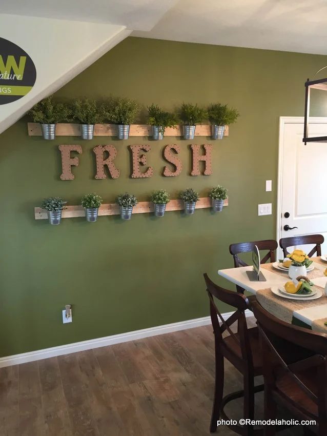 straightforward wall of herbs made from low-cost IKEA buckets via @Bekob 2