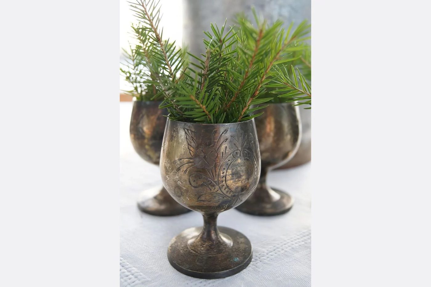 Pine Sprigs In Goblet Lantlivinorregrd Via @Bekob 533x800 033049