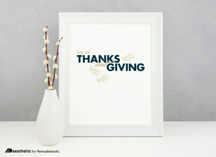 Free Printable Graphic Thanks And Giving AD Aesthetic For Bekob Horizontal