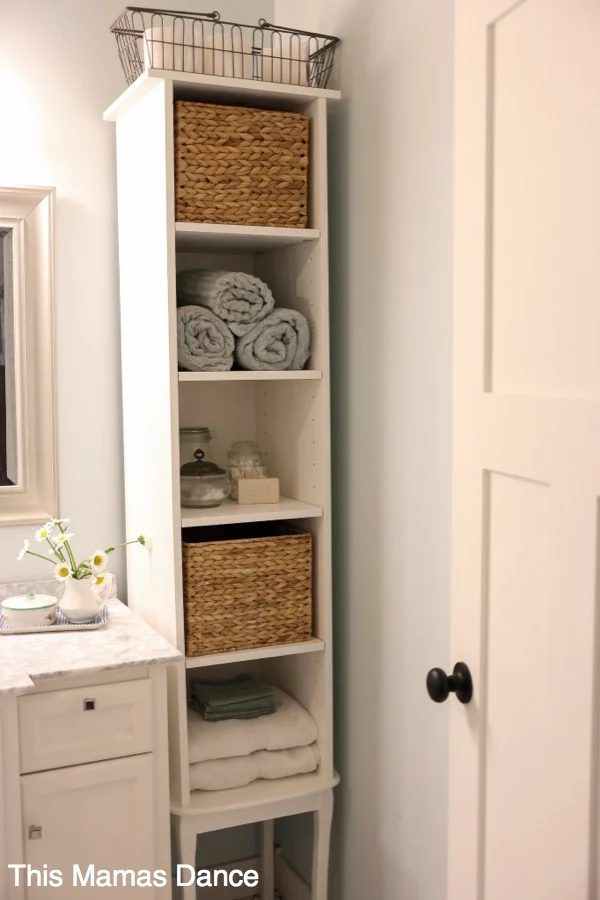 White Bathroom Shelf