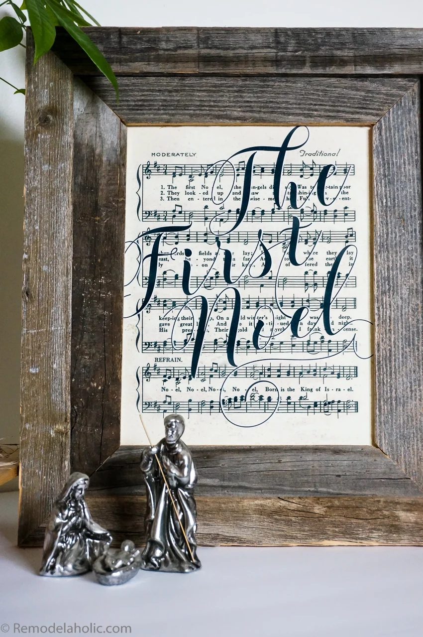 Free Printable Farmhouse Style Vintage Christmas Song Print Set @Bekob 3