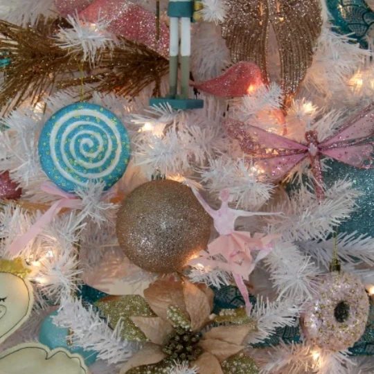 Blue, Pink And Gold Nutcracker Christmas Tree Decorating walkthrough