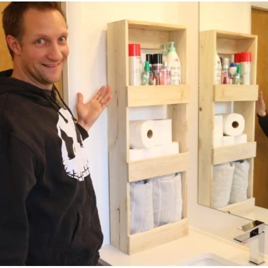Rustic Wood Wall Bins straightforward first-time Build