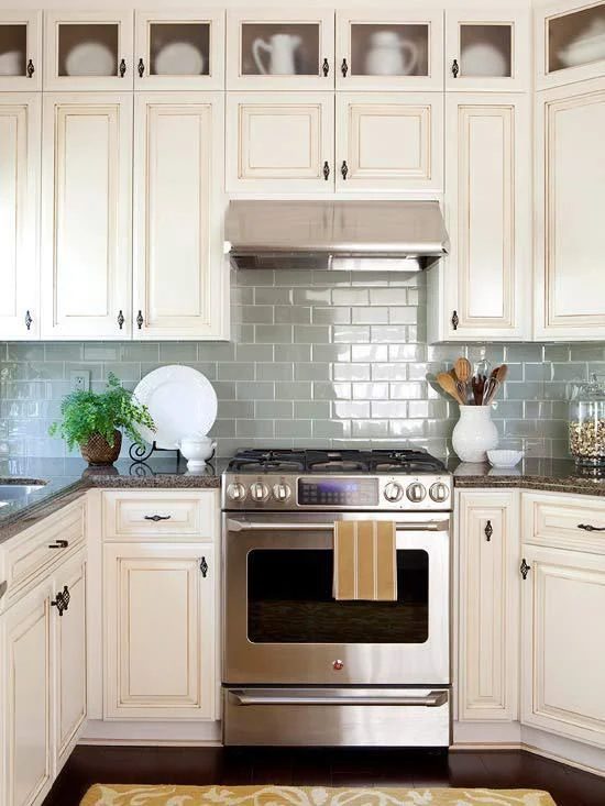 Colorful Kitchen Backsplash options Sage Green