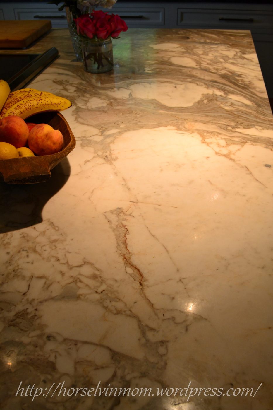 white country kitchen remodel marble countertop, featured at Bekob.com