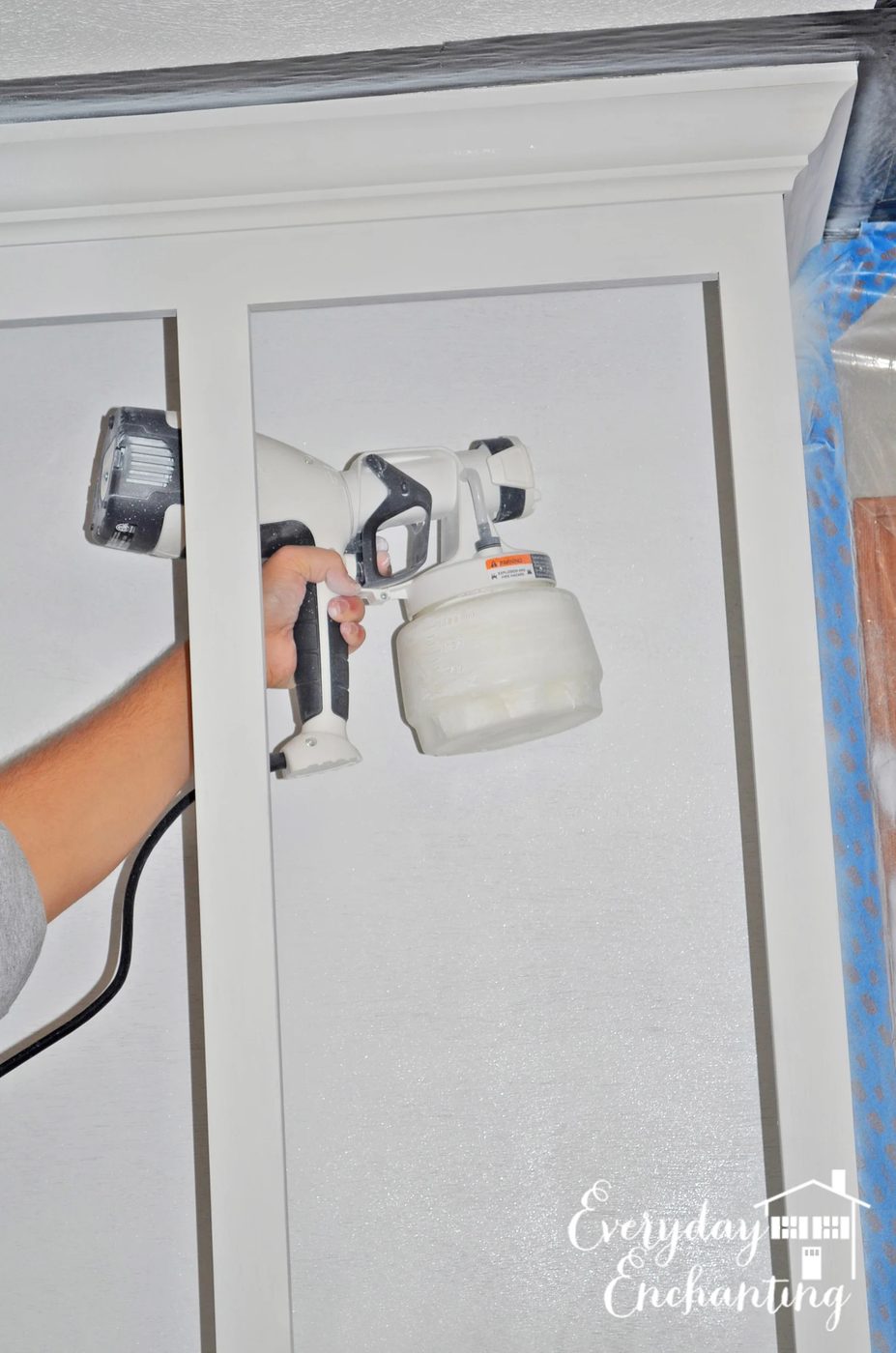 spray painting kitchen cabinets, Everyday Enchanting on Bekob