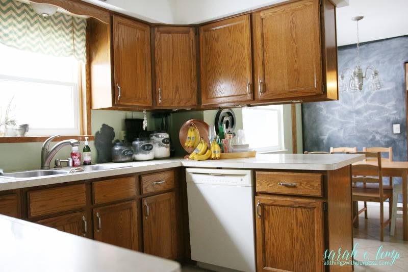 Oak Kitchen Before Renovation, All Things With Purpose Featured On @Bekob