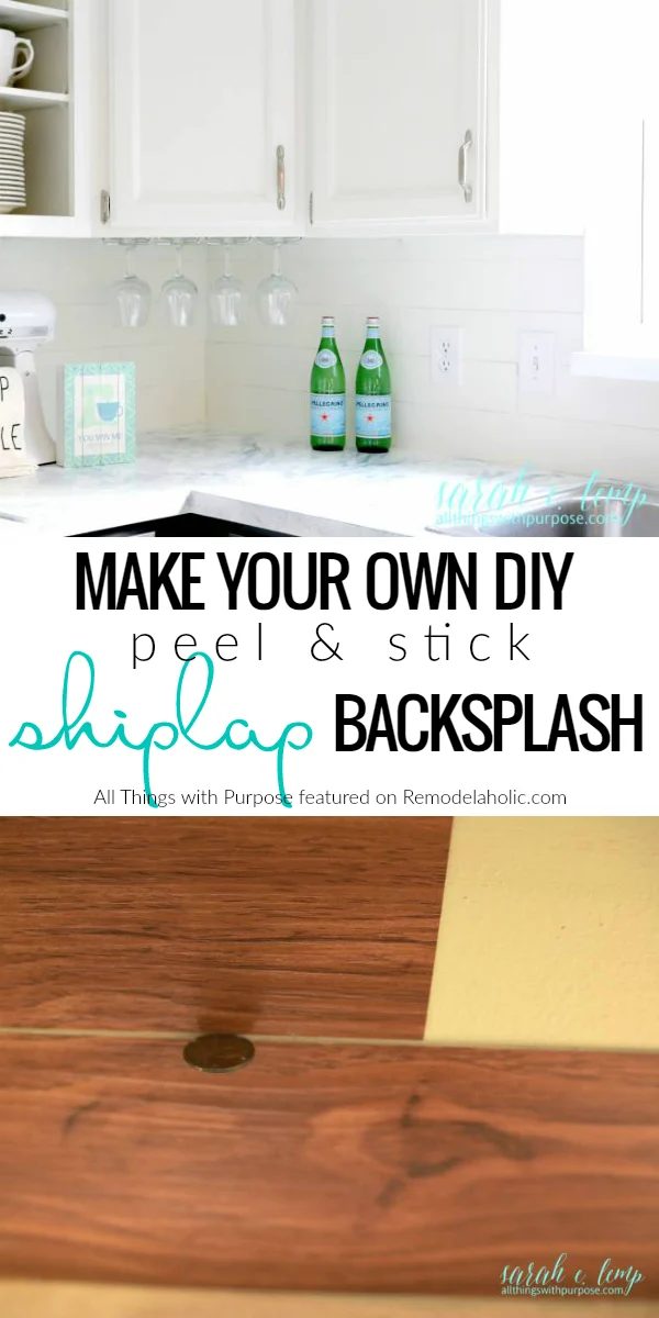 This Handmade peel and stick shiplap backsplash walkthrough is an straightforward and inexpensive way to give your kitchen some farmhouse style while sticking to your modest-cost. 