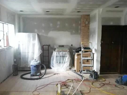 before, kitchen renovation with IKEA cabinets and open shelving
