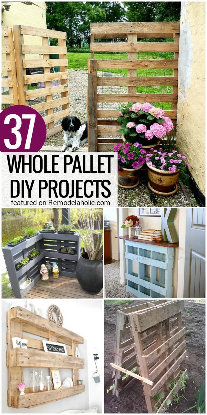 37 Whole Pallet Projects, no disassembly required @Bekob