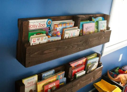 Handmade Pallet Project Kids' Bookshelf By Me And Madeline On Bekob