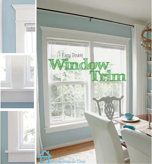 Remodelando La Casa how to trim double windows via Bekob
