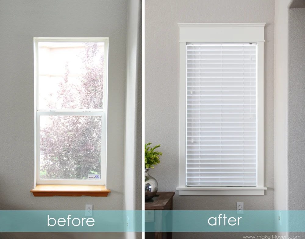Make It and Love It how to trim a window and replace the sill via Bekob