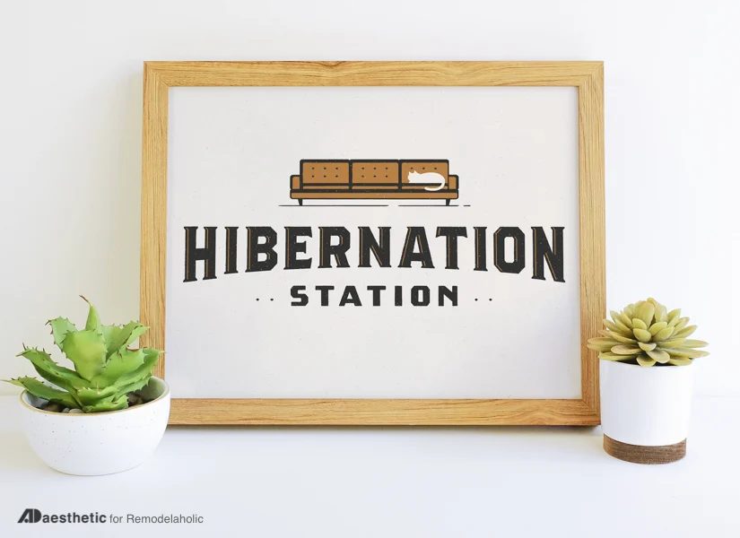 Winter Ready-to-print Graphic: Hibernation Station