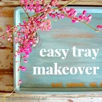 straightforward tray makeover made by thespacebetweenblog.net