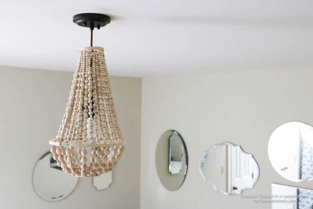 WOW! Come learn how to make your own wood bead chandelier with this solid walkthrough by Designer Trapped in a Lawyer's Body for Bekob.com!