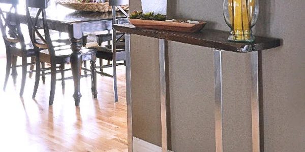 Wood & Chrome Console Table walkthrough