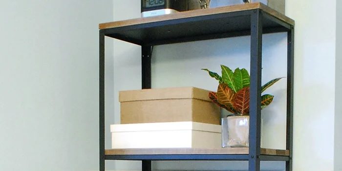 Wood and Metal IKEA method Industrial Shelf