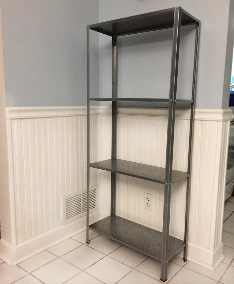 Ikea shelf method, Handmade metal and wood shelf, by Real Happy Space featured on @Bekob
