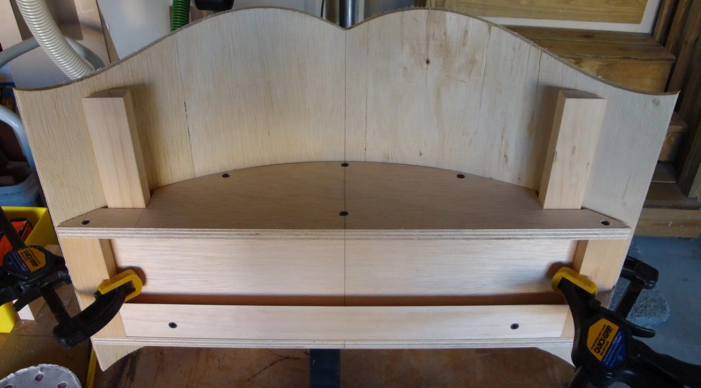 30 Wooden curved cornice box canopy top walkthrough by DeCarlo Woodworks featured on @Bekob