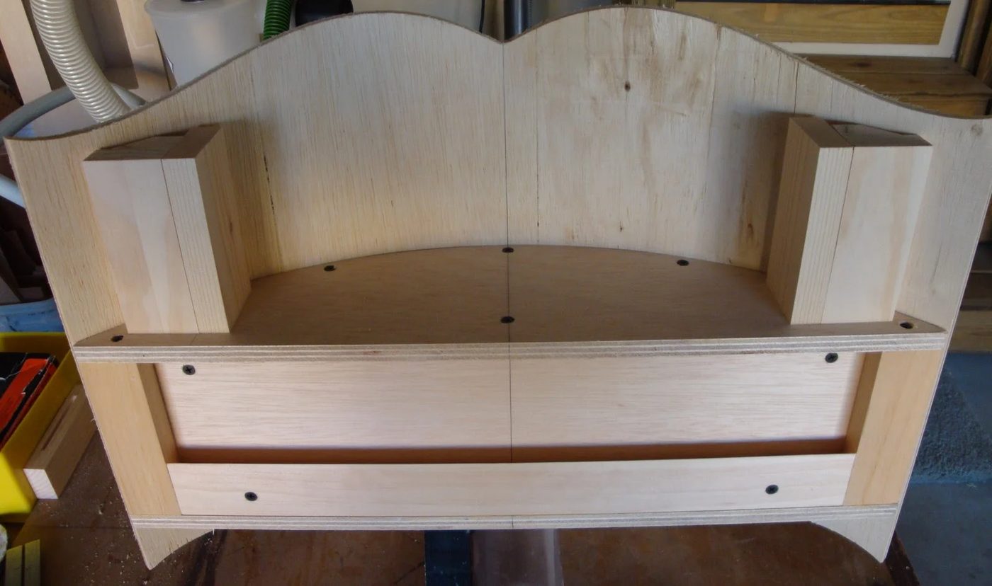 36 Step by step walkthrough for wooden curved canopy cornice box by DeCarlo Woodworks featured on @Bekob